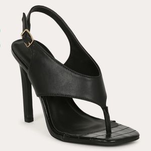Black Thong Heels